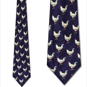 Chicken Print Necktie